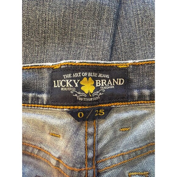 Lucky Brand Charlie Baby Bootcut Jeans Womens Size 0/25 Cotton/Polyester/Spandex - Picture 4 of 6